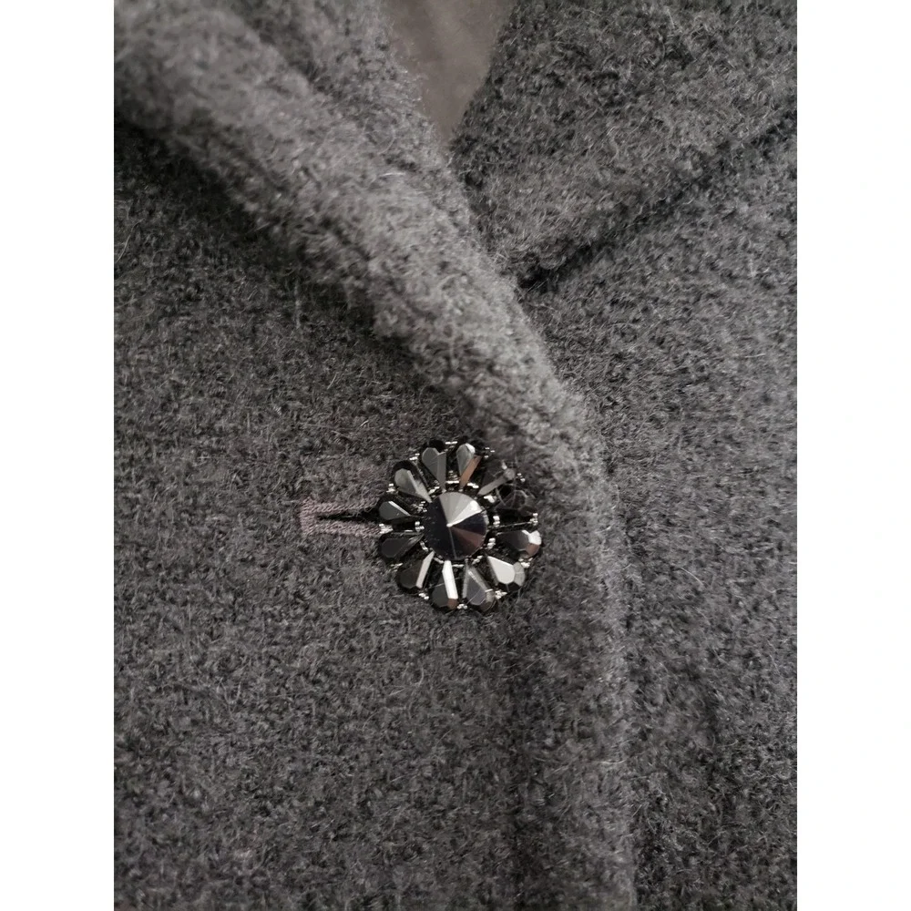 NEVER WORN Kate Spade Wool Alpaca Blend Faux Fur Black Penny Lane Coat Peacoat